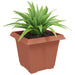 Vază pătrată pentru flori 24 pcs Roșu cărămidă 33 x 33 x 26 cm - WALTI WALTI