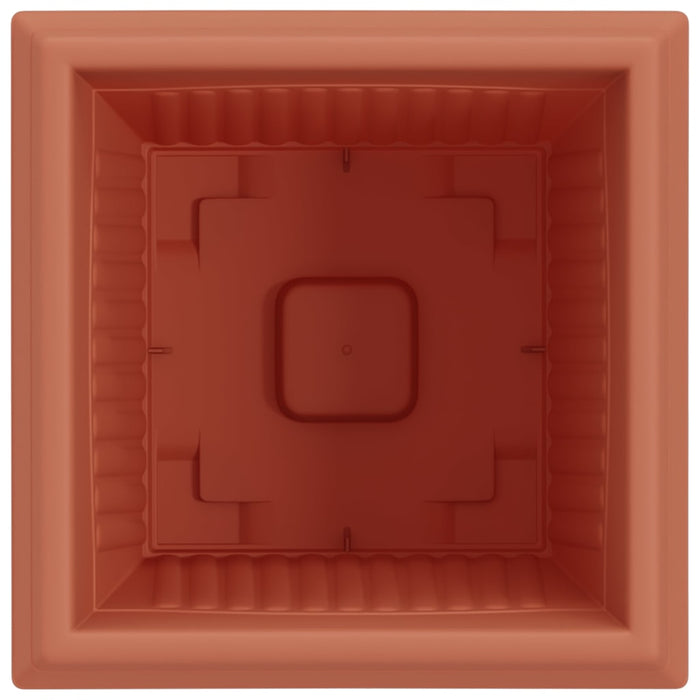 Vază pătrată pentru flori 24 pcs Roșu cărămidă 33 x 33 x 26 cm - WALTI WALTI