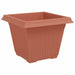 Vază pătrată pentru flori 24 pcs Roșu cărămidă Plastic - WALTI WALTI