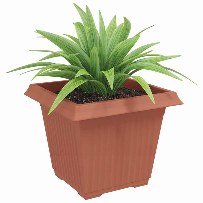Vază pătrată pentru flori 24 pcs Roșu cărămidă Plastic - WALTI WALTI