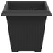 Vază pătrată pentru flori 24 pcs Negru 16 x 16 x 14 cm Plastic - WALTI WALTI