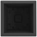 Vază pătrată pentru flori 24 pcs Negru 16 x 16 x 14 cm Plastic - WALTI WALTI