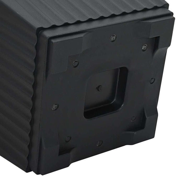 Vază pătrată pentru flori 24 pcs Negru 28,5 x 28,5 x 22 cm - WALTI WALTI