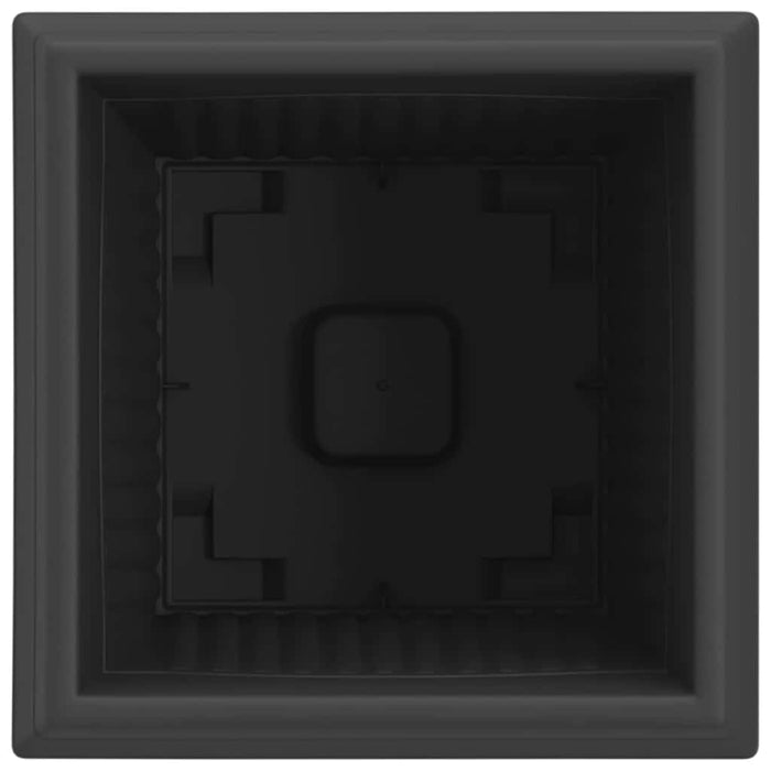 Vază pătrată pentru flori 24 pcs Negru 28,5 x 28,5 x 22 cm - WALTI WALTI