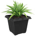 Vază pătrată pentru flori 24 pcs Negru 33 x 33 x 26 cm Plastic - WALTI WALTI