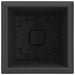 Vază pătrată pentru flori 24 pcs Negru 33 x 33 x 26 cm Plastic - WALTI WALTI
