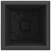 Vază pătrată pentru flori 24 pcs Negru 38 x 38 x 30 cm Plastic - WALTI WALTI