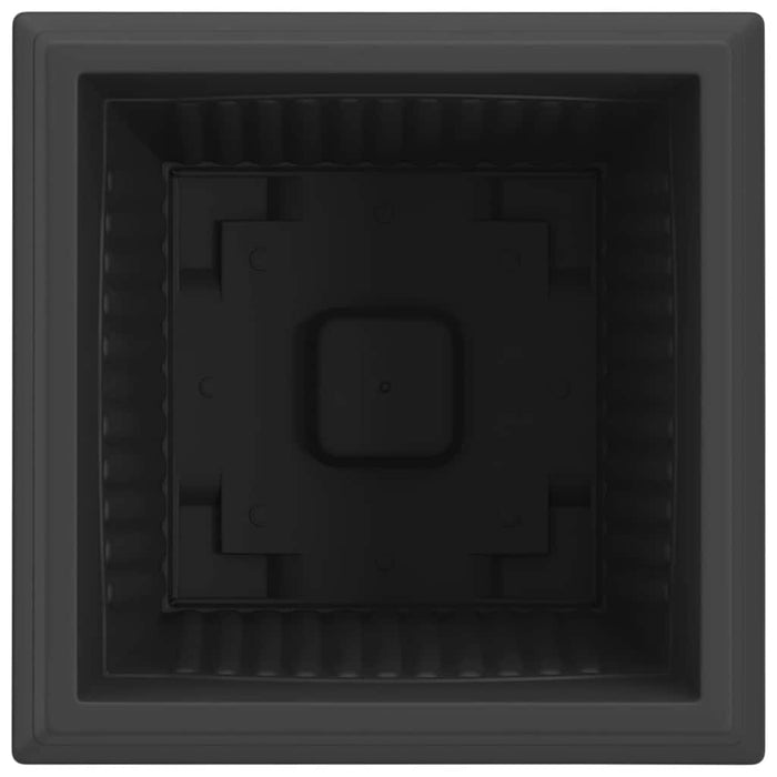 Vază pătrată pentru flori 24 pcs Negru 43 x 43 x 33,5 cm - WALTI WALTI