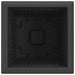 Vază pătrată pentru flori 24 pcs Negru 43 x 43 x 33,5 cm - WALTI WALTI