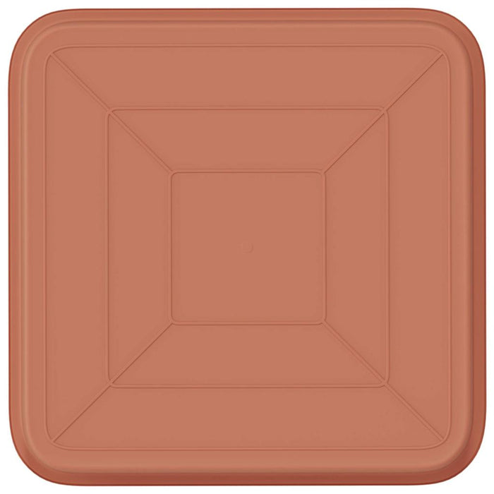 Tavă Pătrată pentru Flori 6 pcs Roșu cărămidă 15 x 15 x 2 cm - WALTI WALTI