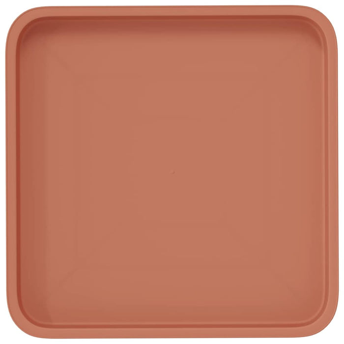 Tavă Pătrată pentru Flori 6 pcs Roșu cărămidă 36 x 36 x 2.5 cm - WALTI WALTI