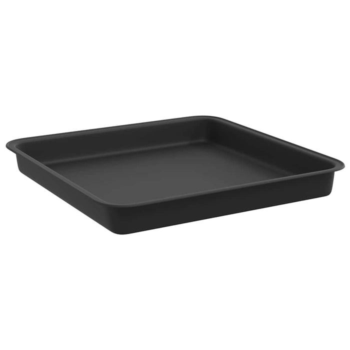 Tavă Pătrată pentru Flori 6 pcs Negru 18 x 18 x 2 cm Plastic - WALTI WALTI