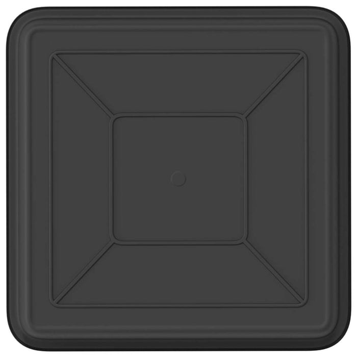 Tavă Pătrată pentru Flori 6 pcs Negru 18 x 18 x 2 cm Plastic - WALTI WALTI