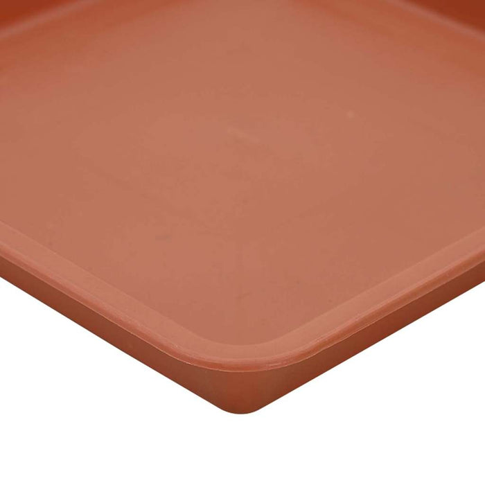 Tavă Pătrată pentru Flori 24 pcs Roșu cărămidă 15 x 15 x 2 cm - WALTI WALTI