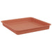 Tavă Pătrată pentru Flori 24 pcs Roșu cărămidă 18 x 18 x 2 cm - WALTI WALTI