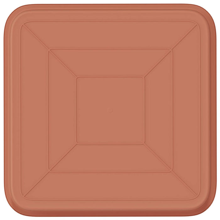 Tavă Pătrată pentru Flori 24 pcs Roșu cărămidă 21 x 21 x 2 cm - WALTI WALTI