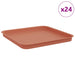 Tavă Pătrată pentru Flori 24 pcs Roșu cărămidă 32 x 32 x 2,5 cm - WALTI WALTI