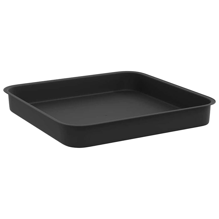 Tavă Pătrată pentru Flori 24 pcs Negru 15 x 15 x 2 cm Plastic - WALTI WALTI
