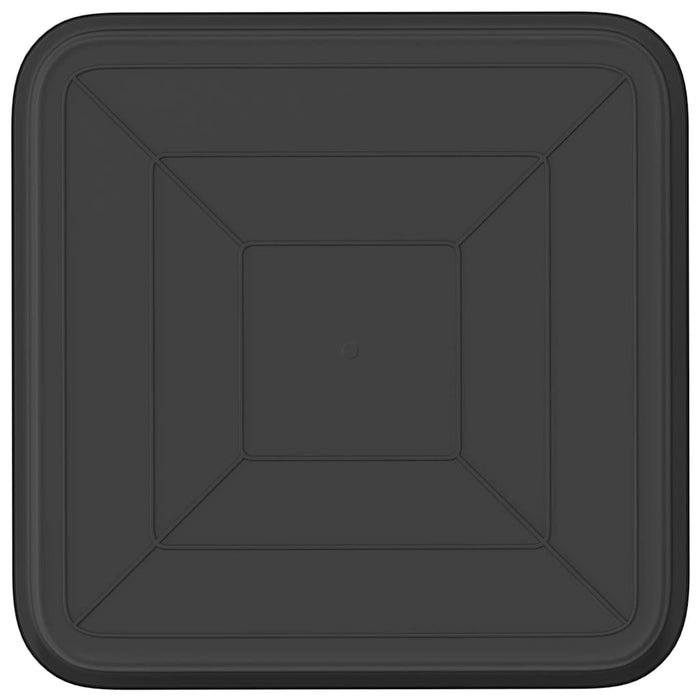 Tavă Pătrată pentru Flori 24 pcs Negru 21 x 21 x 2 cm Plastic - WALTI WALTI