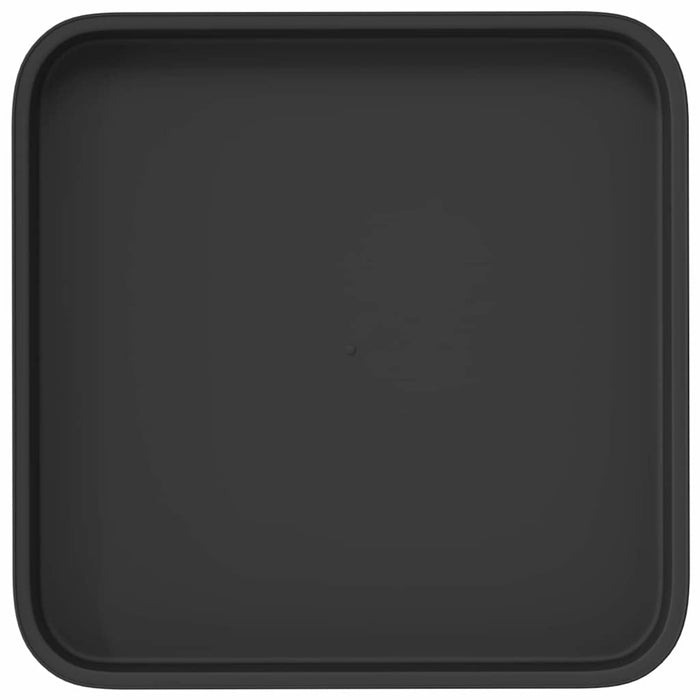Tavă Pătrată pentru Flori 24 pcs Negru 21 x 21 x 2 cm Plastic - WALTI WALTI