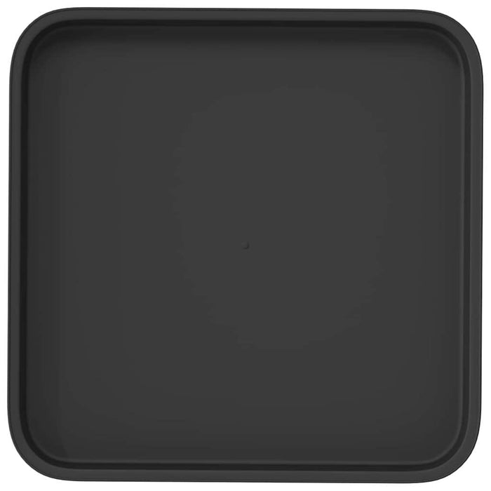 Tavă Pătrată pentru Flori 24 pcs Negru 32 x 32 x 2,5 cm Plastic - WALTI WALTI
