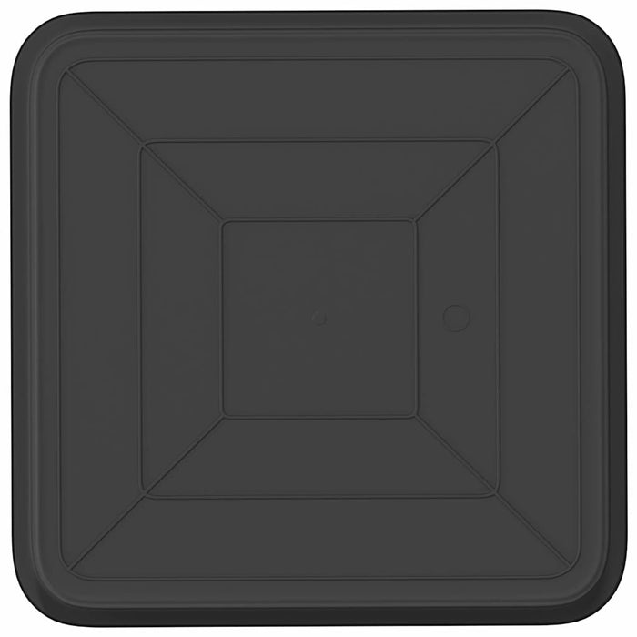 Tavă Pătrată pentru Flori 24 pcs Negru 36 x 36 x 2.5 cm Plastic - WALTI WALTI