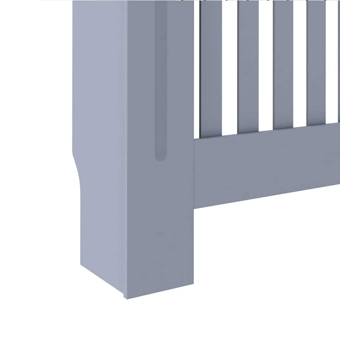 Capac pentru radiator 2 pcs Gri 112 x 19 x 81,5cm Lemn compozit - WALTI WALTI