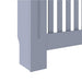 Capac pentru radiator 2 pcs Gri 112 x 19 x 81,5cm Lemn compozit - WALTI WALTI
