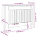 Capac pentru radiator 2 pcs Gri 112 x 19 x 81,5cm Lemn compozit - WALTI WALTI