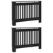 Capac pentru radiator 2 pcs Negru 112 x 19 x 81,5cm - WALTI WALTI