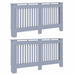 Capac pentru radiator 2 pcs Gri 152 x 19 x 81,5cm Lemn compozit - WALTI WALTI
