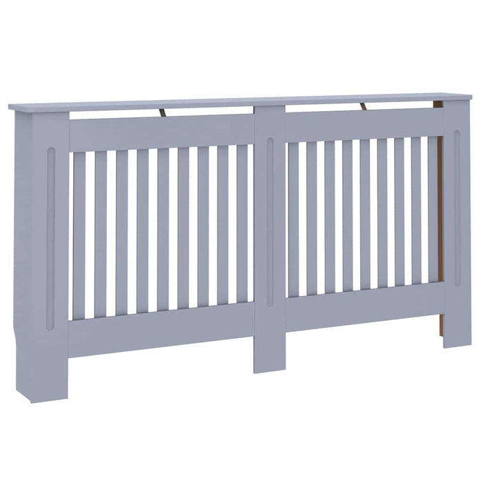 Capac pentru radiator 2 pcs Gri 152 x 19 x 81,5cm Lemn compozit - WALTI WALTI