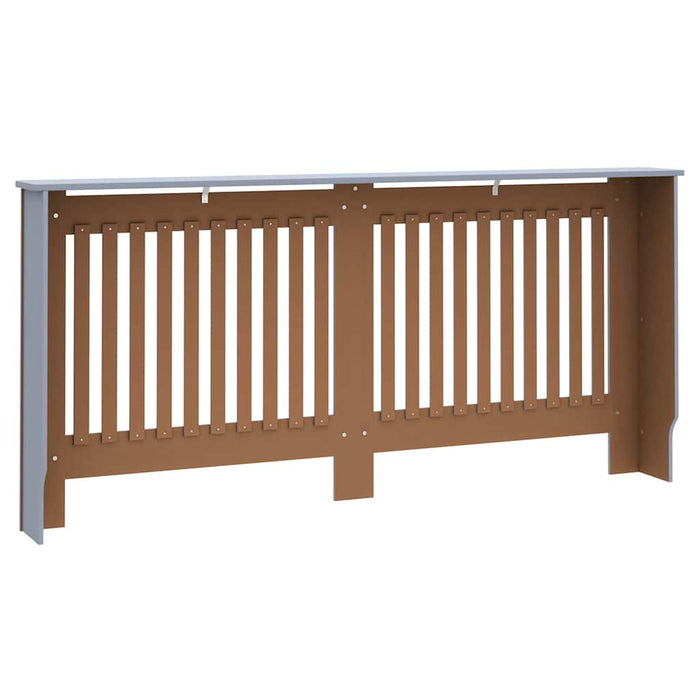 Capac pentru radiator 2 pcs Gri 172 x 19 x 81,5cm Lemn compozit - WALTI WALTI