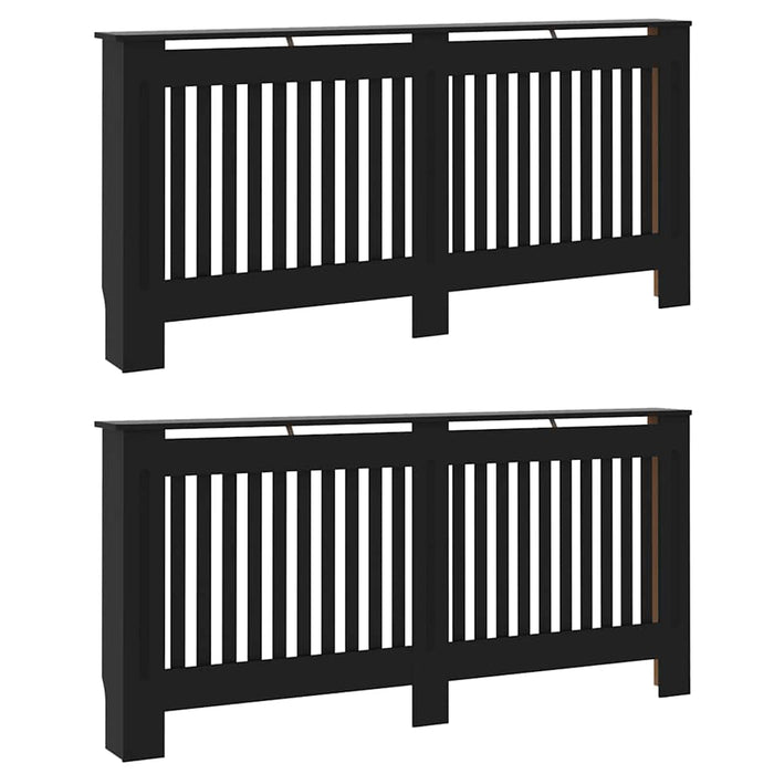 Capac pentru radiator 2 pcs Negru 172 x 19 x 81,5 cm WALTI