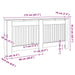 Capac pentru radiator 2 pcs Stejar Sonoma 172 x 19 x 81,5cm - WALTI WALTI