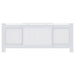 Capac pentru radiator 2 pcs Alb 205 x 20,5 x 81,5cm - WALTI WALTI