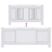 Capac pentru radiator 2 pcs Alb 205 x 20,5 x 81,5cm - WALTI WALTI