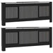 Capac pentru radiator 2 pcs Negru 205 x 20,5 x 81,5cm - WALTI WALTI