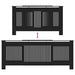 Capac pentru radiator 2 pcs Negru 205 x 20,5 x 81,5cm - WALTI WALTI