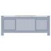Capac pentru radiator 2 pcs Gri 205 x 20,5 x 81,5cm - WALTI WALTI