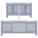 Capac pentru radiator 2 pcs Gri 205 x 20,5 x 81,5cm - WALTI WALTI