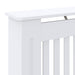 Capac pentru radiator 2 pcs Alb 78 x 19 x 81,5cm Lemn compozit - WALTI WALTI