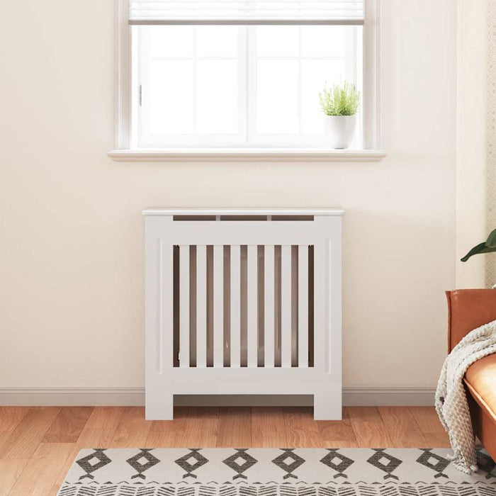 Capac pentru radiator 2 pcs Alb 78 x 19 x 81,5cm Lemn compozit - WALTI WALTI