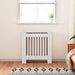 Capac pentru radiator 2 pcs Alb 78 x 19 x 81,5cm Lemn compozit - WALTI WALTI