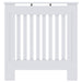 Capac pentru radiator 2 pcs Alb 78 x 19 x 81,5cm Lemn compozit - WALTI WALTI