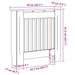 Capac pentru radiator 2 pcs Alb 78 x 19 x 81,5cm Lemn compozit - WALTI WALTI