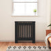Capac pentru radiator Negru 78 x 19 x 81,5cm Lemn compozit - WALTI WALTI