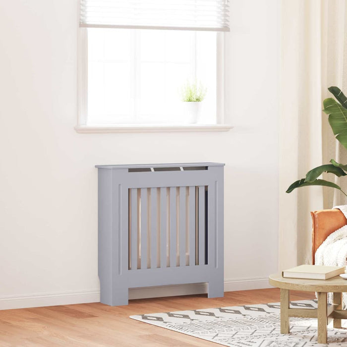 Capac pentru radiator Gri 78 x 19 x 81,5cm Lemn compozit - WALTI WALTI