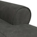 șezlong de relaxare cu pernă Negru 91 x 157 x 91 cm PU antic - WALTI WALTI