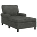 șezlong de relaxare cu pernă Negru 91 x 157 x 91 cm PU antic - WALTI WALTI
